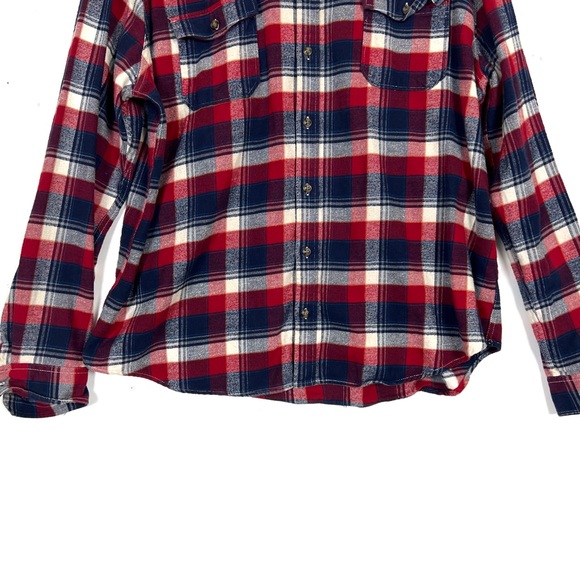 Merona Mens Button Down Front Flannel Sz XXL 100% Cotton - Picture 3 of 8
